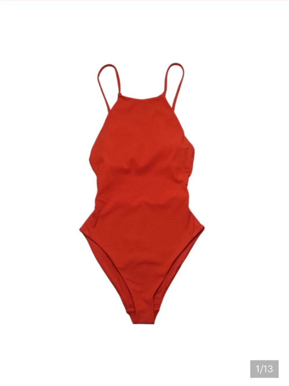 NEW Andie Swim “Asbury” Ribbed One Piece Swimsuit